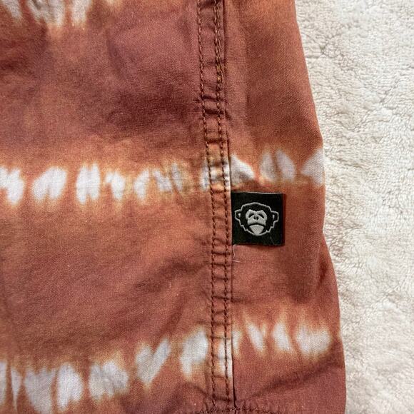 Howler Bros San Gabriel short-sleeve shirt orange/white tie-dye Men’s Sz XL - Picture 4 of 7